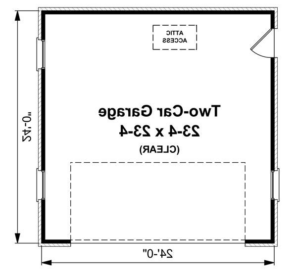 1st Level Floorplan image of The Highland Road House Plan