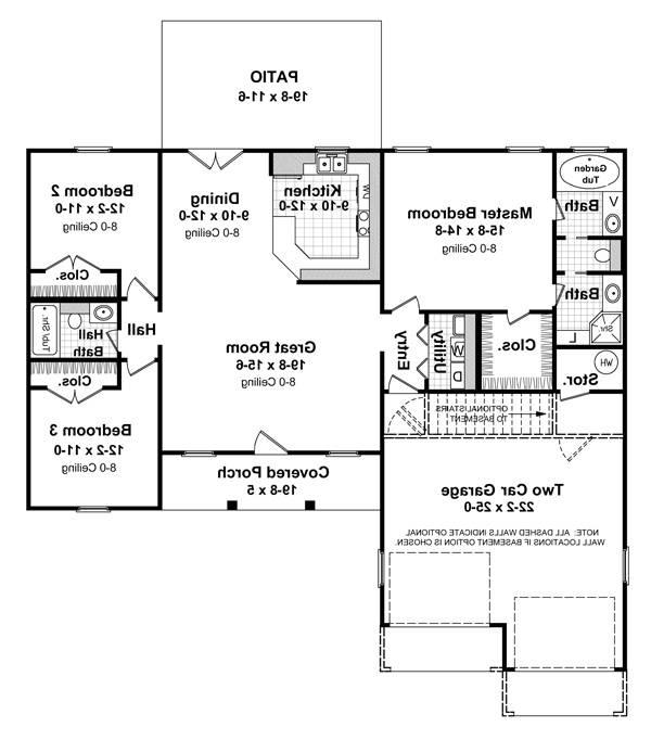 Floorplan image of The Coconut Grove House Plan