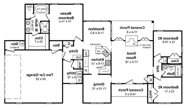 Floorplan image of The Montrose House Plan