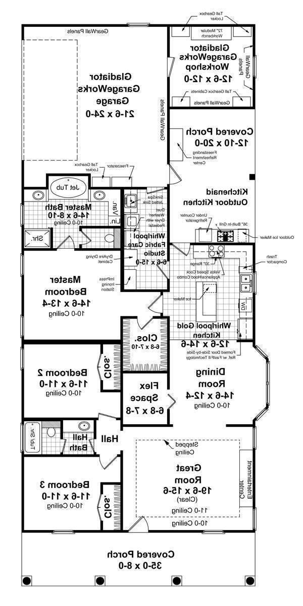 1st Level Floorplan image of Brooklyn Meadow House Plan