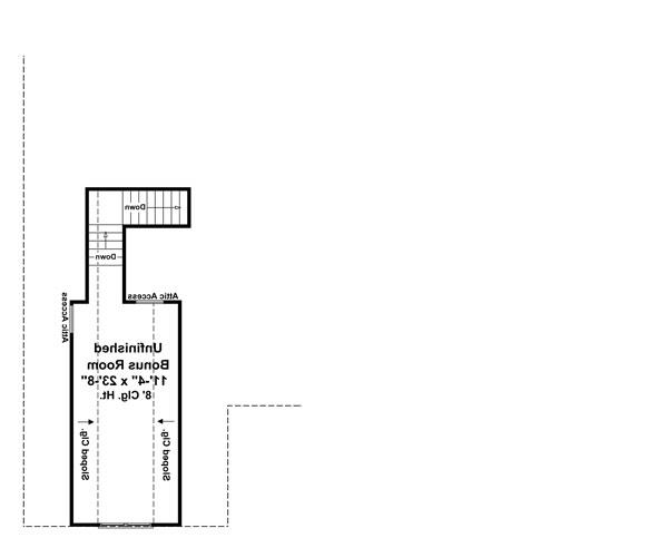 Bonus Room Floorplan image of The Lexington Ridge House Plan