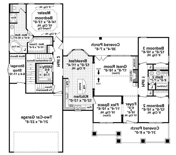 1st Level Floorplan image of The Lexington Avenue House Plan