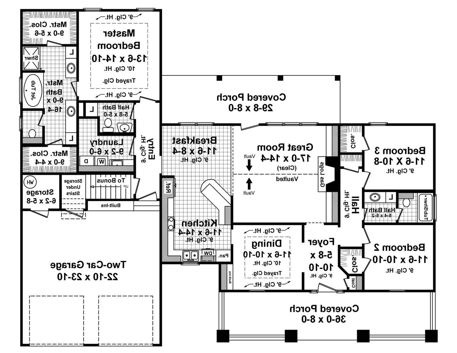 1st Floor image of The Walnut Ridge House Plan