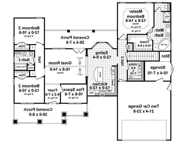 Floorplan image of Westwood Park House Plan