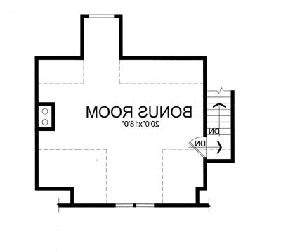 Bonus Second Floor Plan image of LIBERTY HILL House Plan