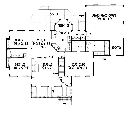 First Floor Plan image of SABRINA House Plan