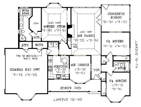 First Floor Plan image of SHERIDAN House Plan