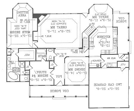 First Floor Plan image of CAMELLIA House Plan