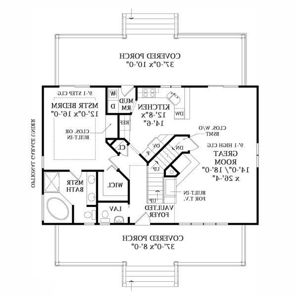 First Floor Plan image of LAKEVIEW House Plan