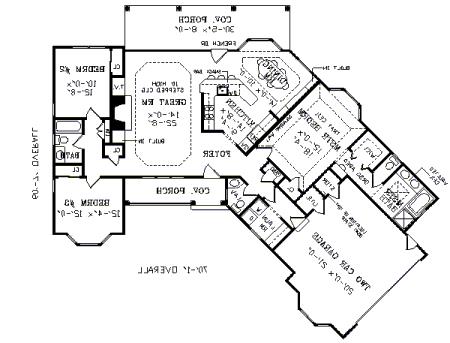 First Floor Plan image of GREENSBORO House Plan