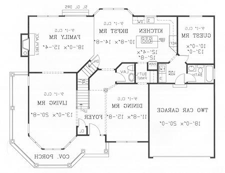First Floor Plan image of GETTYSBURG II House Plan