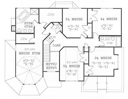 Second Floor Plan image of GETTYSBURG II House Plan