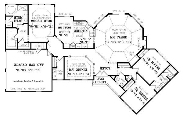 First Floor Plan image of WINSTON House Plan