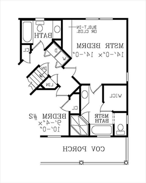 Alternate Floor Plan image of ASHEVILLE SMALL COTTAGE House Plan