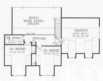 Second Floor Plan image of CARNATION House Plan