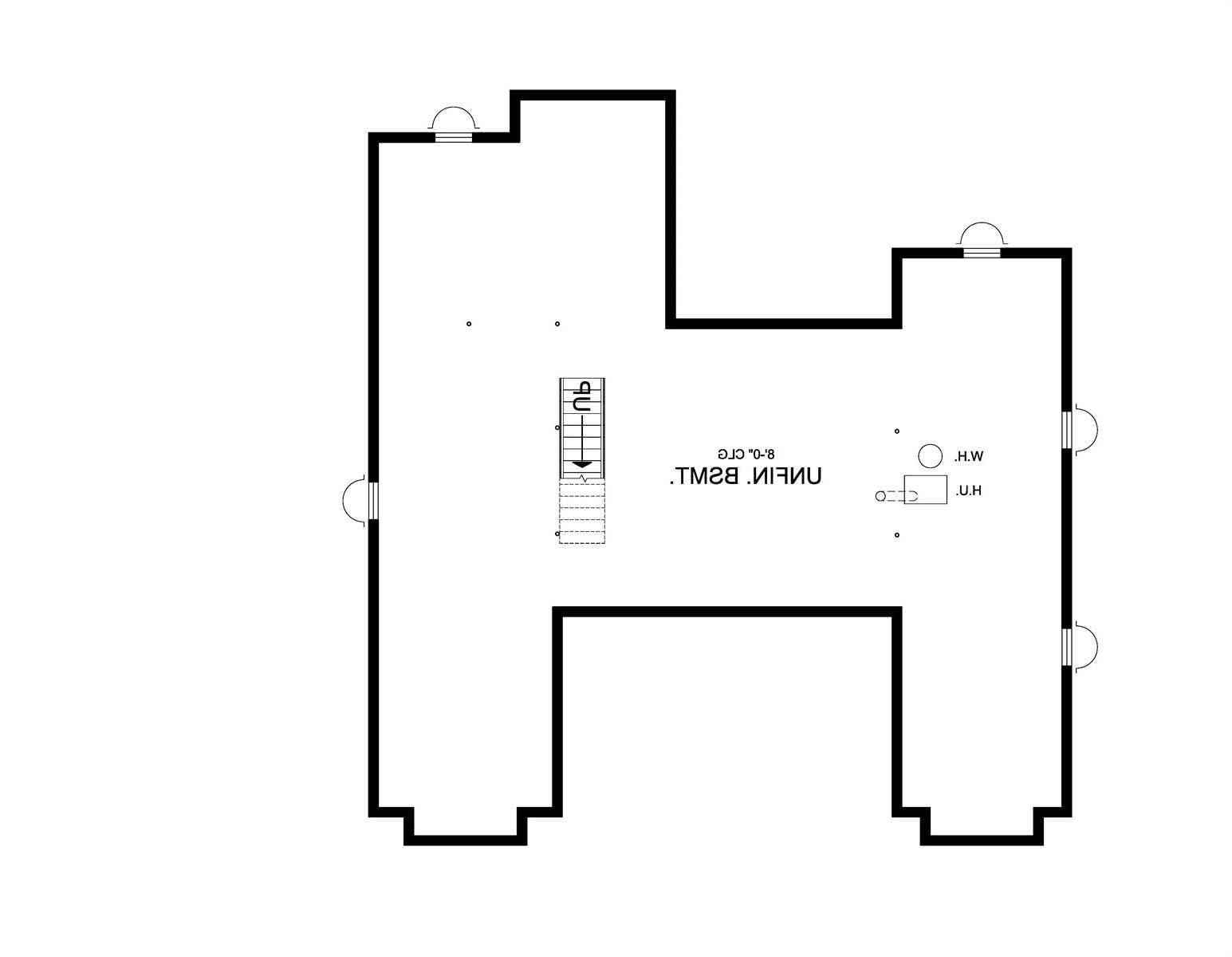 Basement Plan image of Leesburg House Plan
