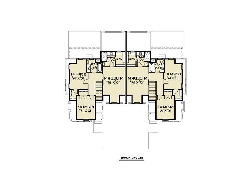2nd Floor image of Duplex B House Plan