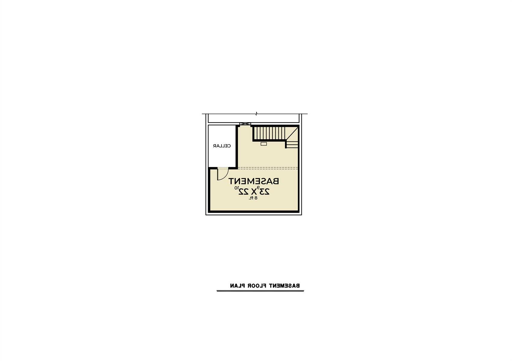 Basement Plan image of Northwest 628 House Plan