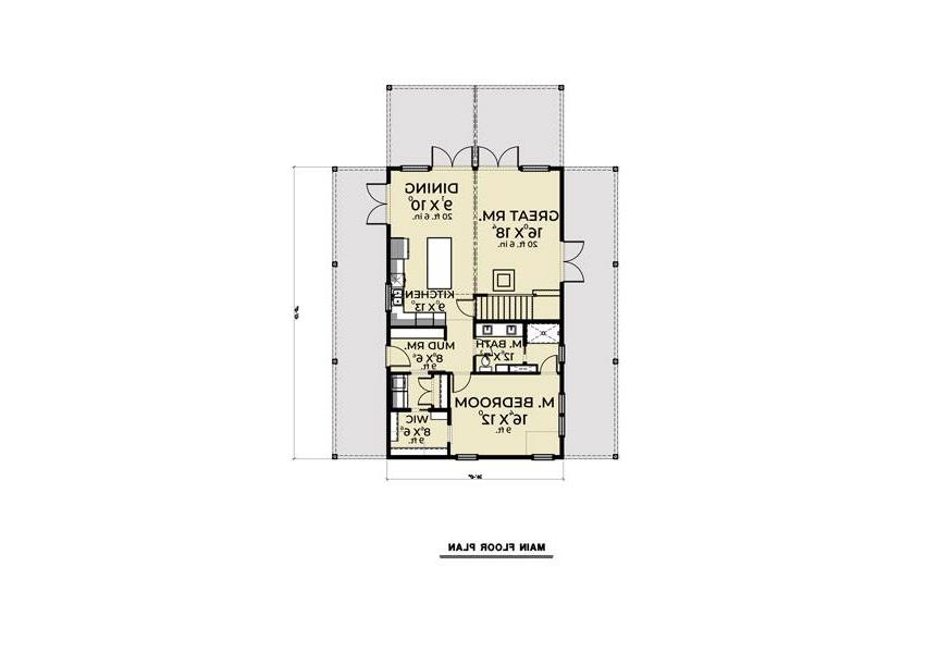 1st Floor image of Northwest 628 House Plan