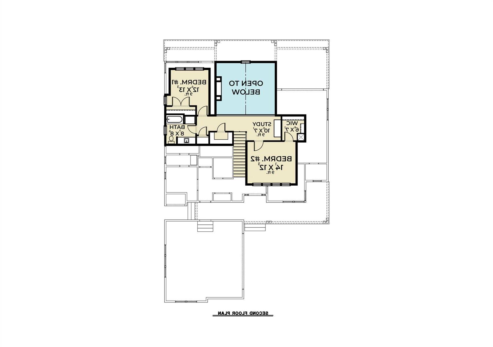 2nd Floor image of Craftsman 392 House Plan