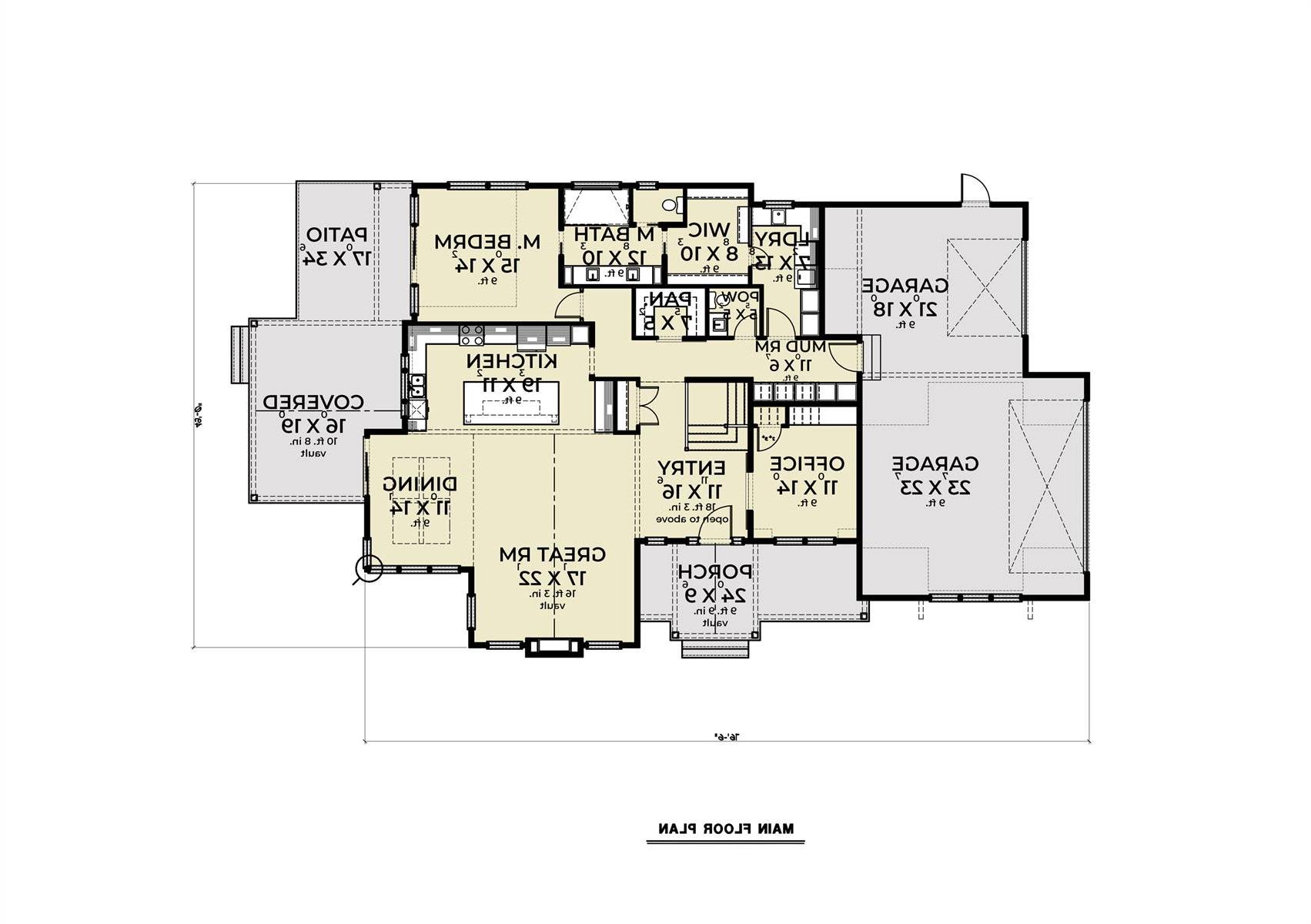 1st Floor image of Peakside House Plan