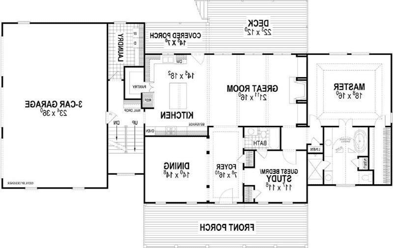 First Floor Plan image of Farmstead House Plan