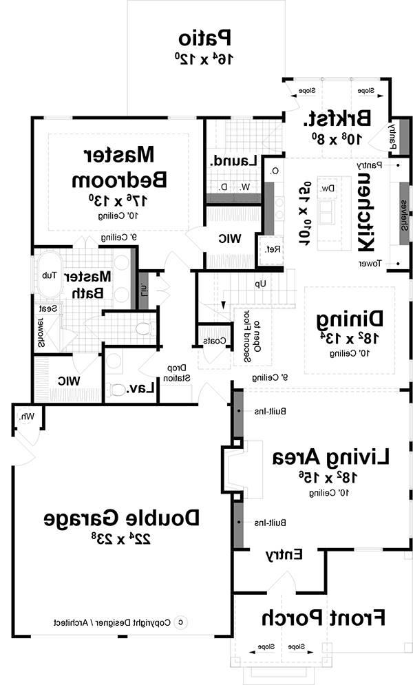 1st Floor image of Wimbly House Plan