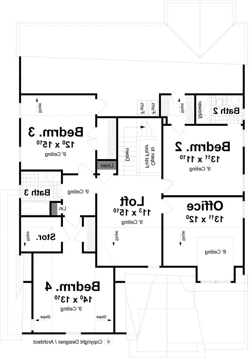 2nd Floor image of Wimbly House Plan