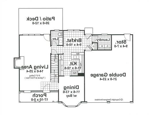 First Floor image of Bellmont-A House Plan