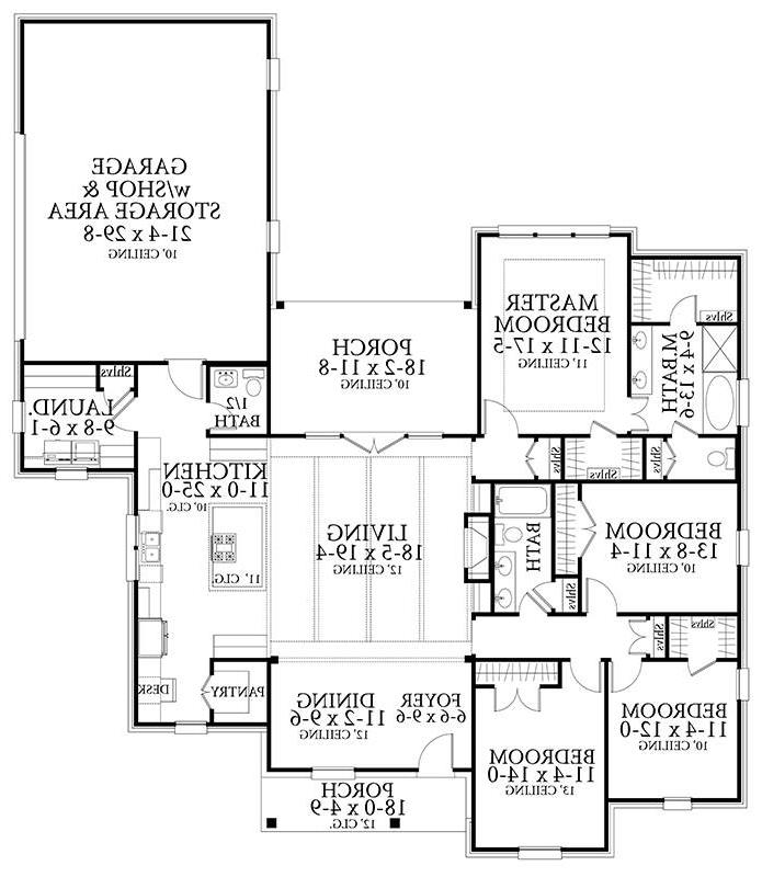 Floor Plan image of Greystone House Plan