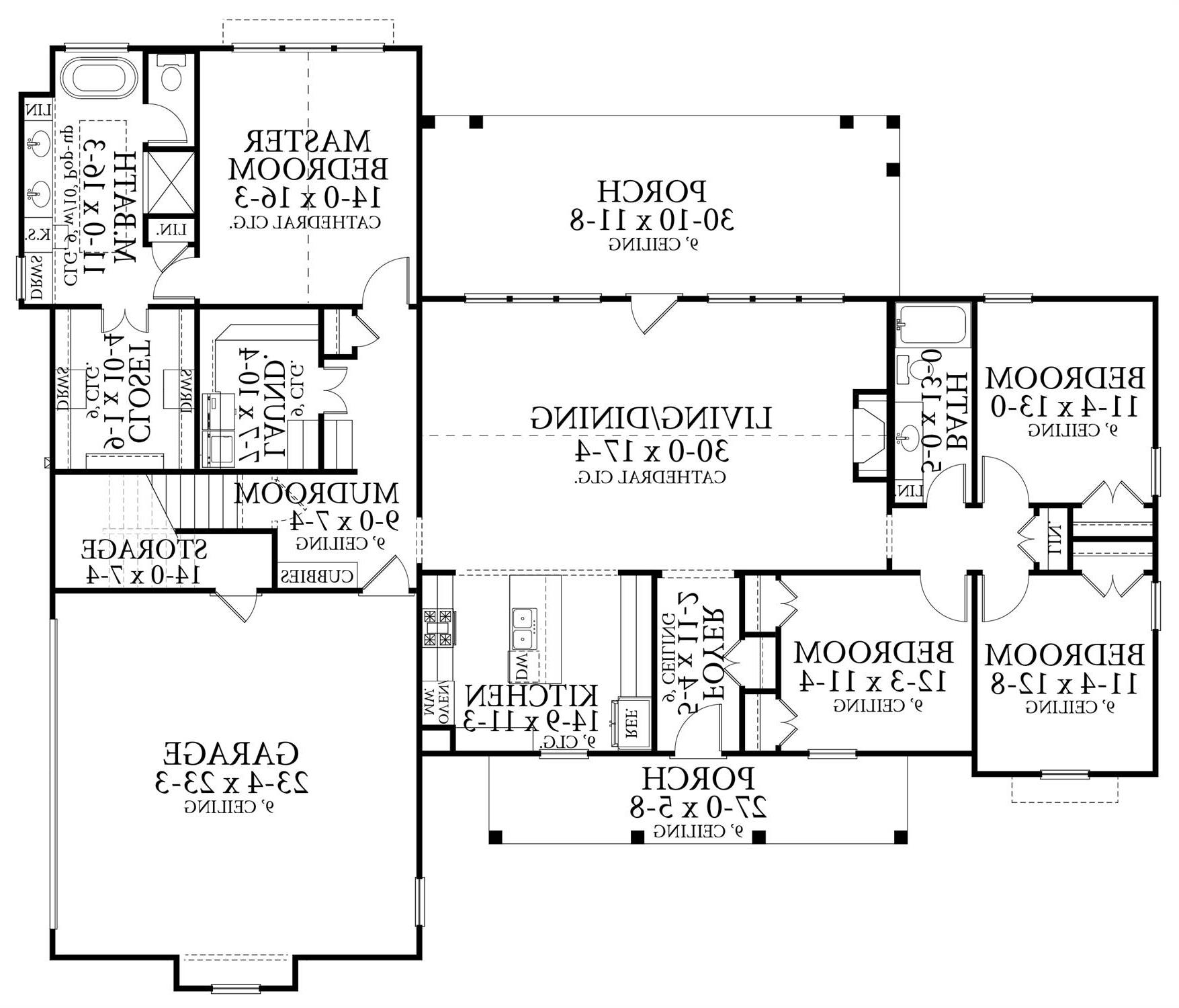 Floor Plan image of Treehill House Plan