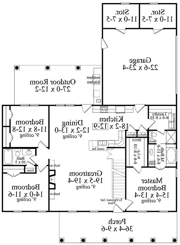 Floor Plan image of Clark House Plan