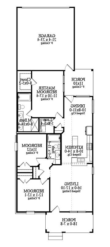 Floor Plan image of Wimberly House Plan