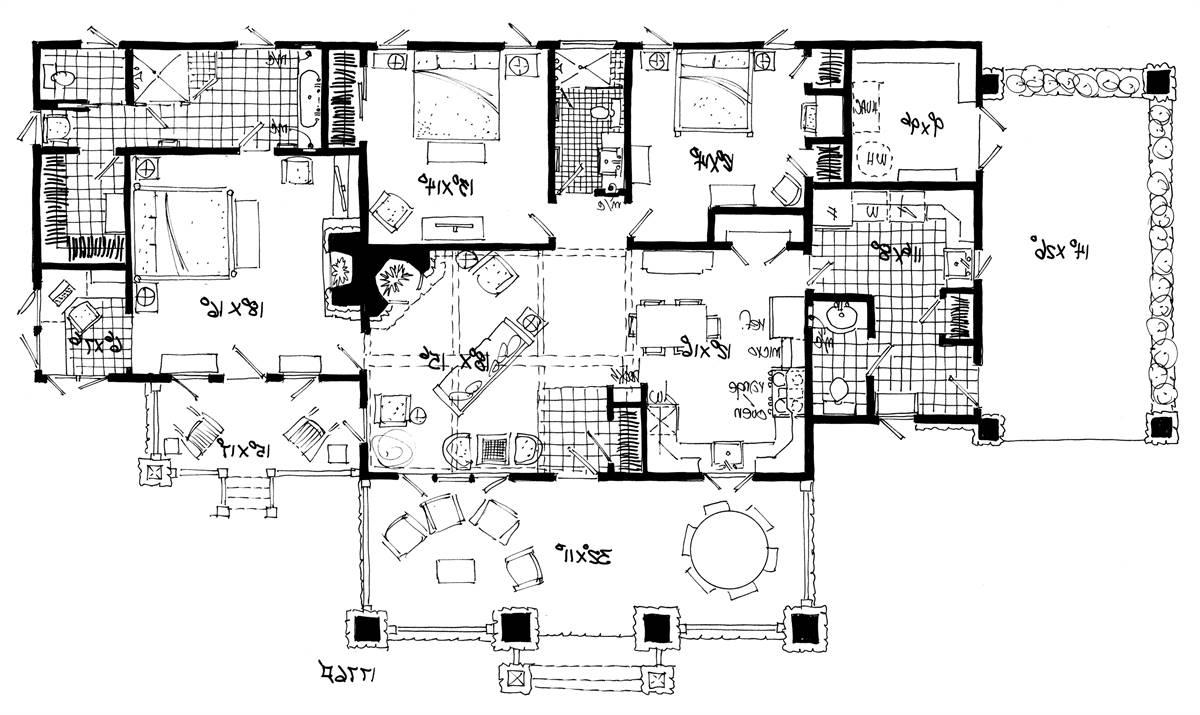 Floor Plan image of Stonehaus House Plan