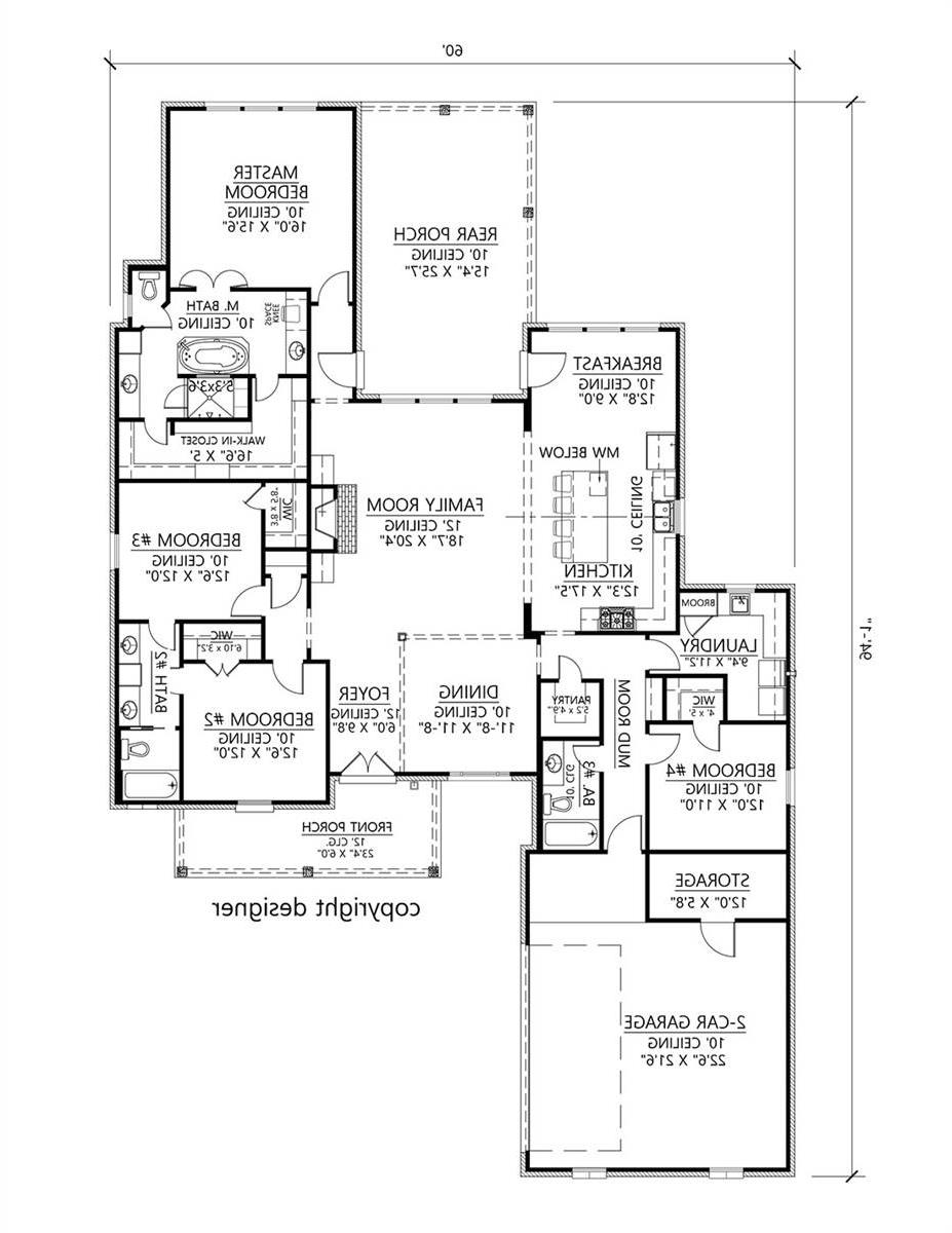 1st Floor image of The Oak Grove House Plan