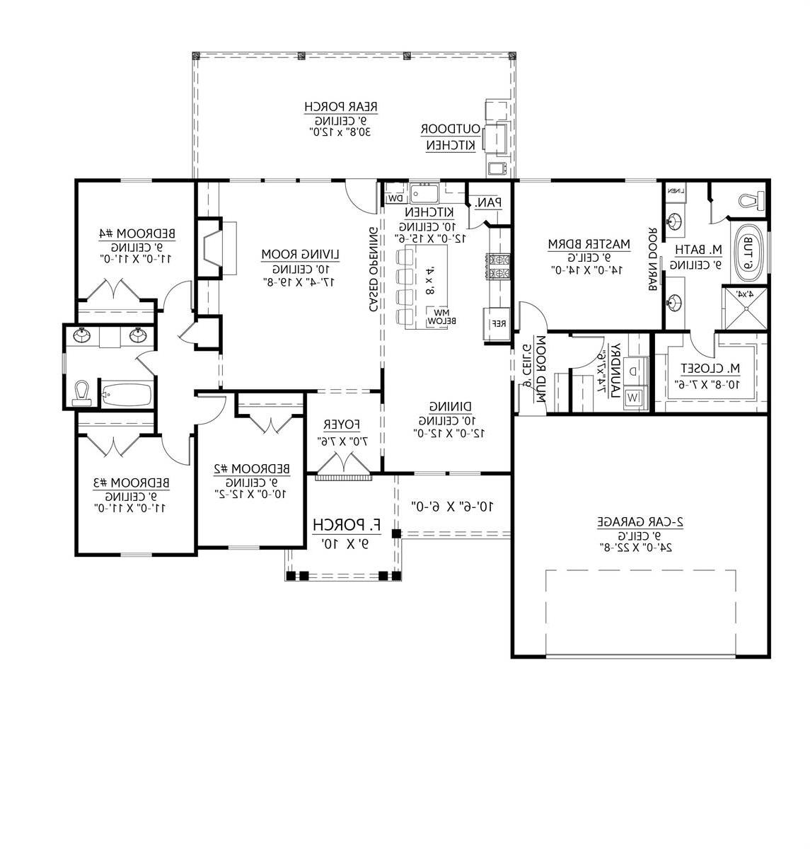 1st Floor image of Deer Run House Plan