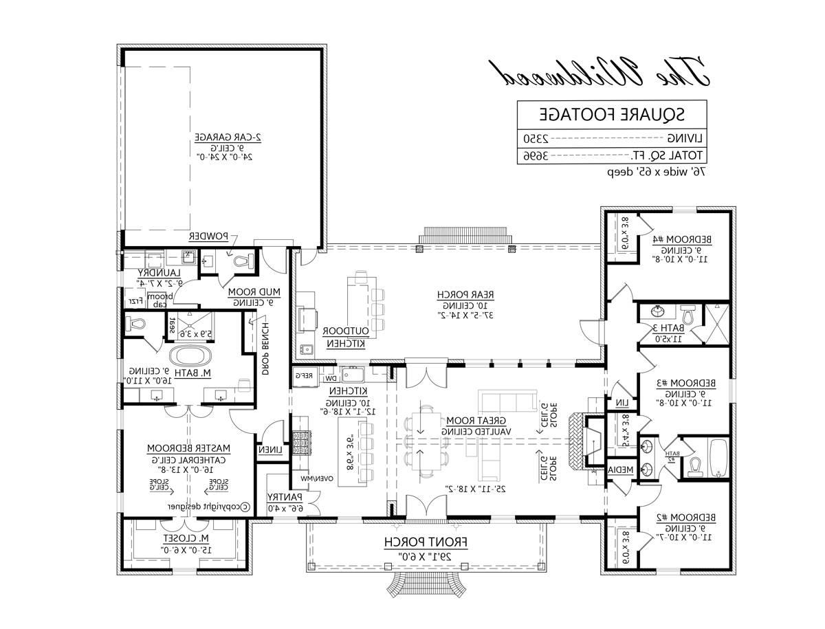 1st Floor image of Wildwood House Plan