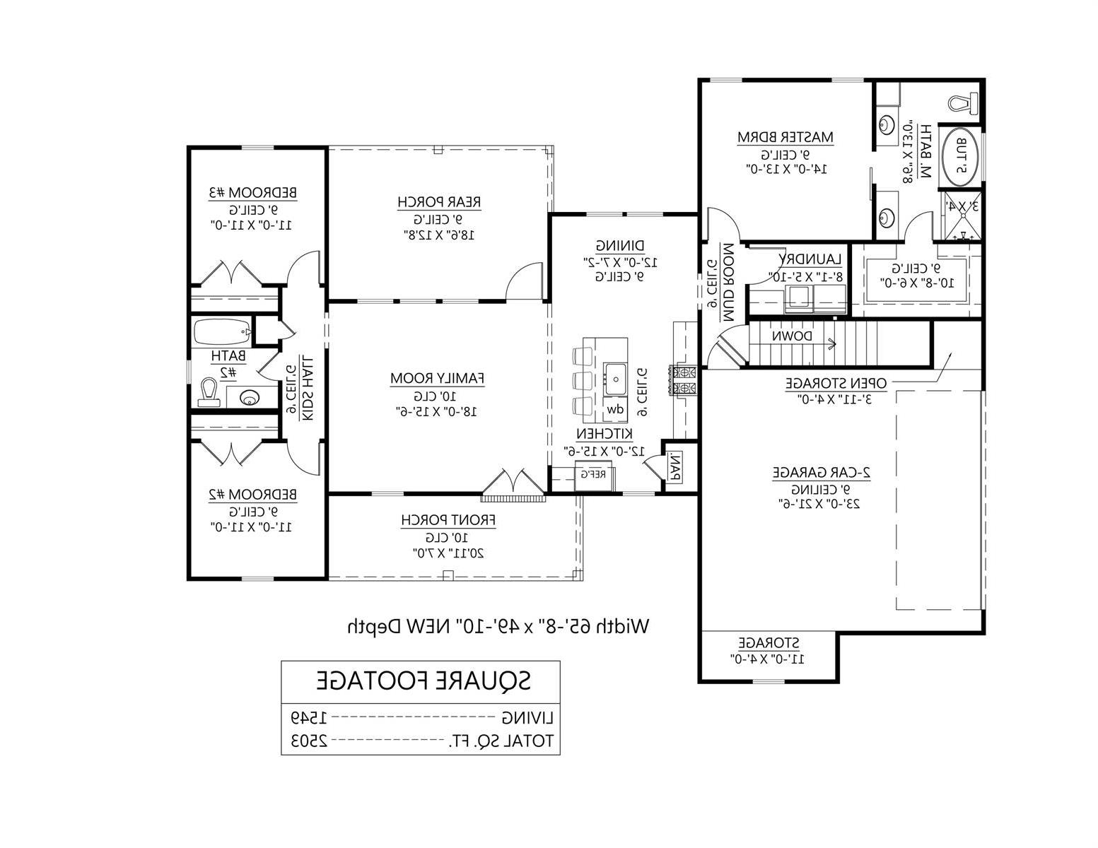 Basement Option Plan image of The Spruce Pine House Plan