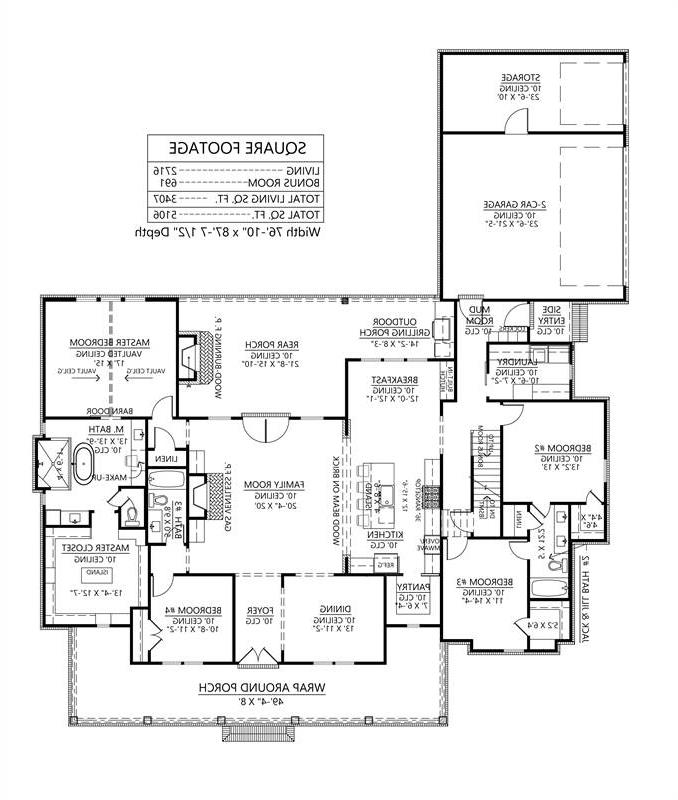Basement Option Plan image of Cotton Grove House Plan