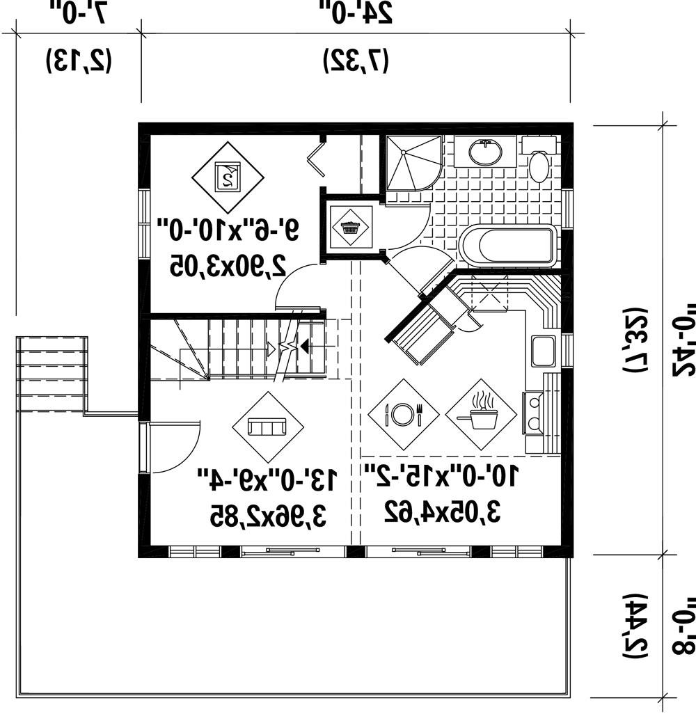 1st Floor Plan image of Okemo House Plan