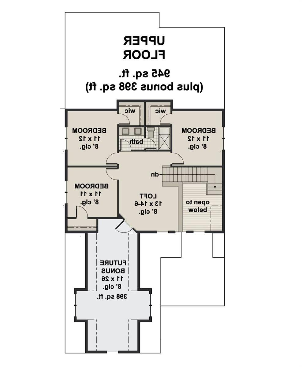 2nd Floor image of Ellsworth House Plan