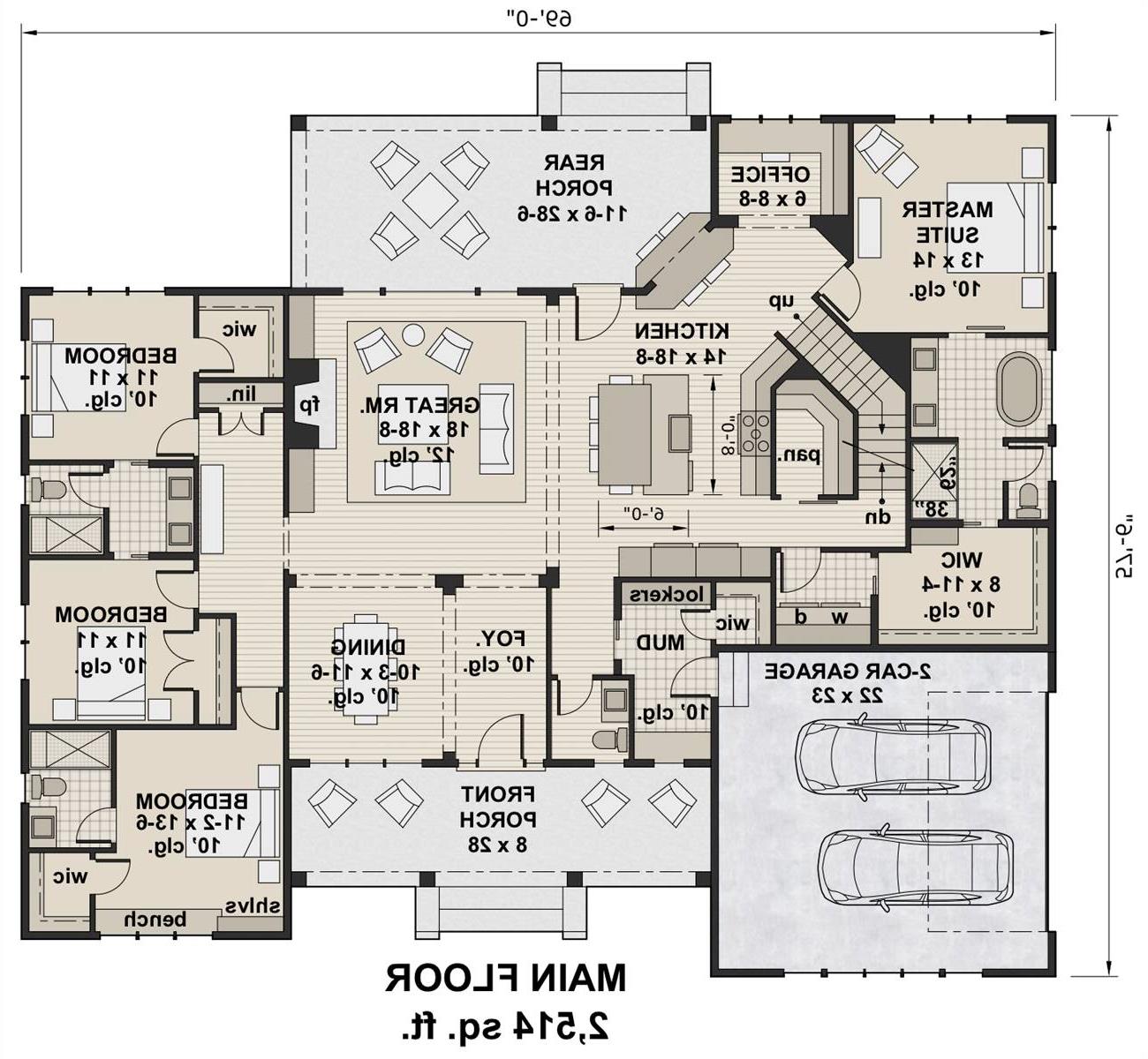 1st Floor Plan image of Glocester House Plan