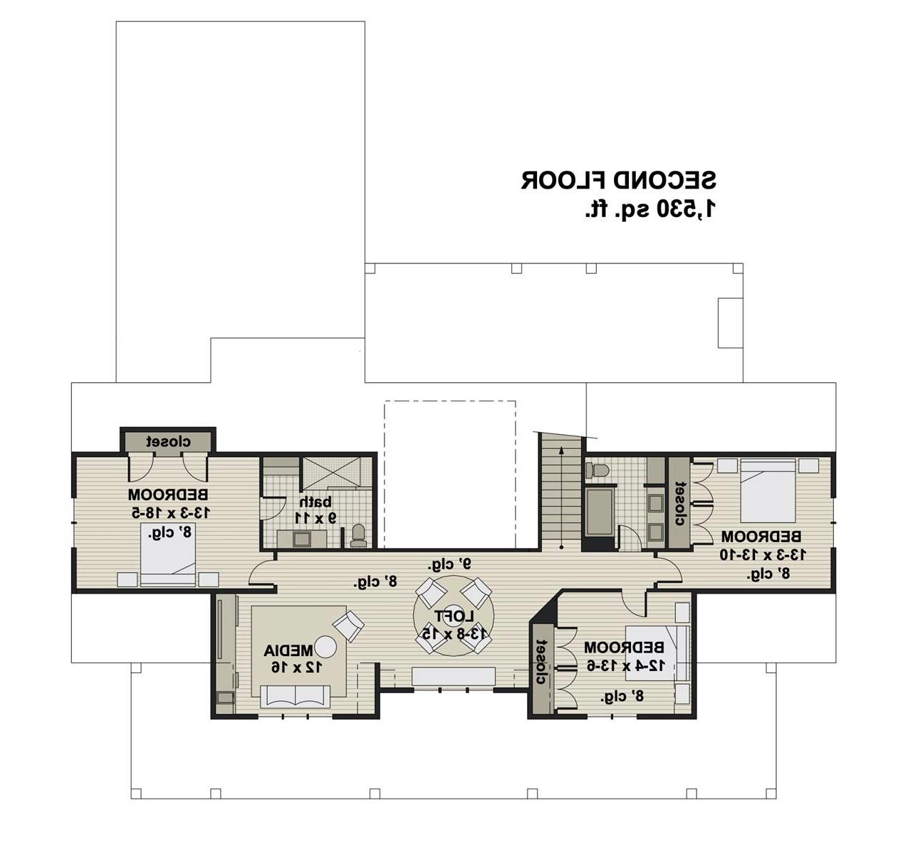 2nd Floor image of Ruth Ann House Plan