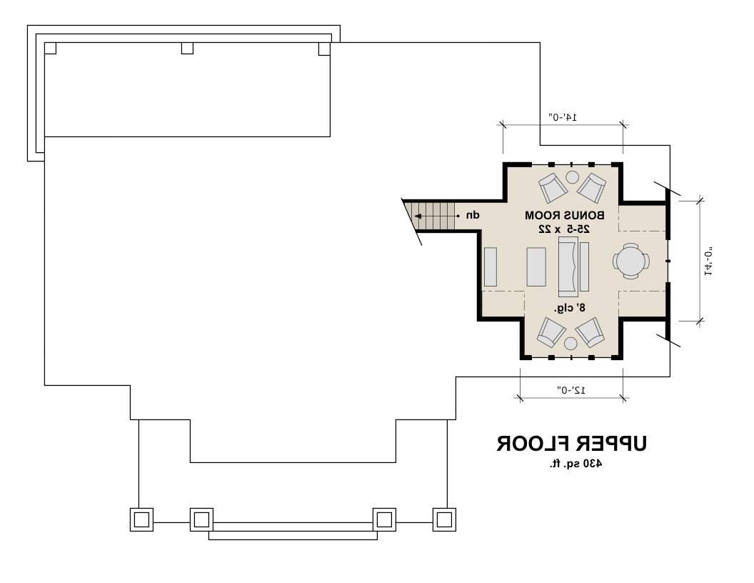 2nd Floor Plan image of Plan 2005