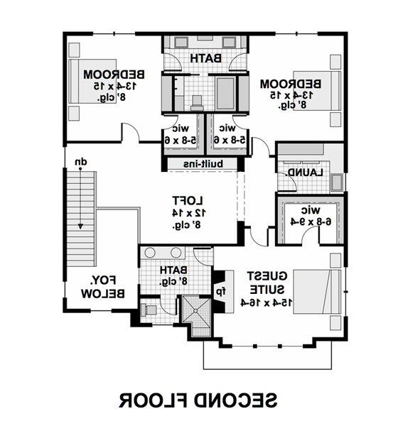 2nd Floor Plan image of Plan 1974