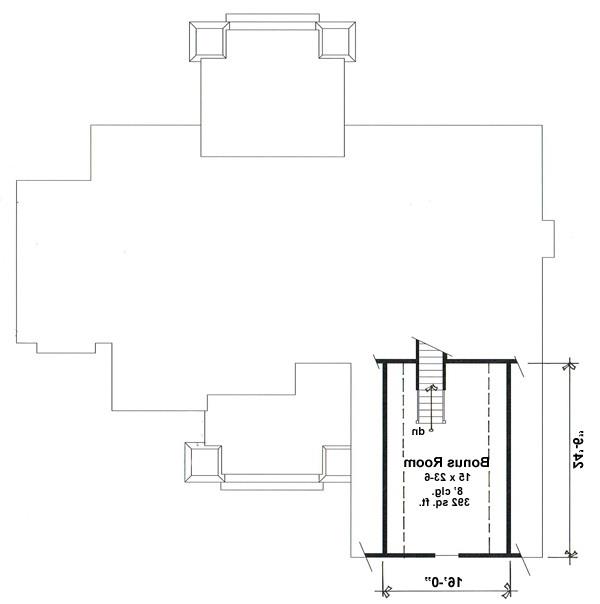 Bonus Floor Plan image of Cranston House Plan