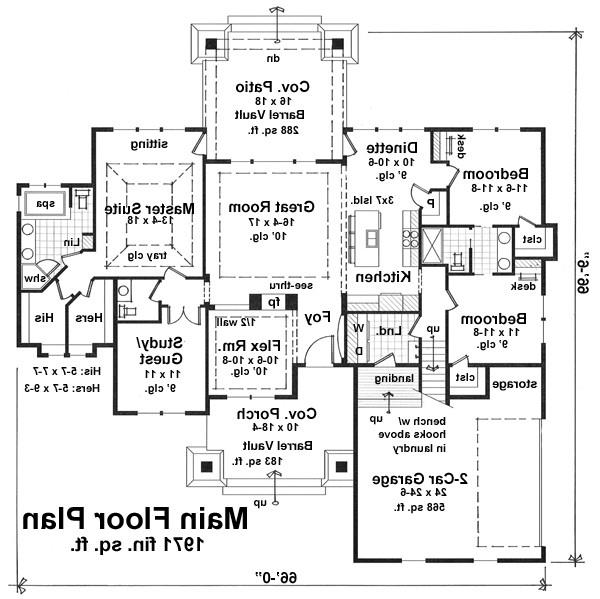 1st Floor Plan image of Cranston House Plan