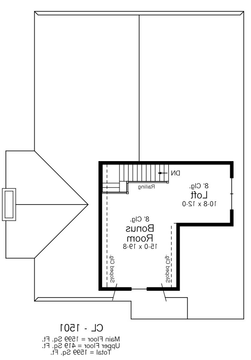 2nd Floor Plan image of Pawtucket House Plan