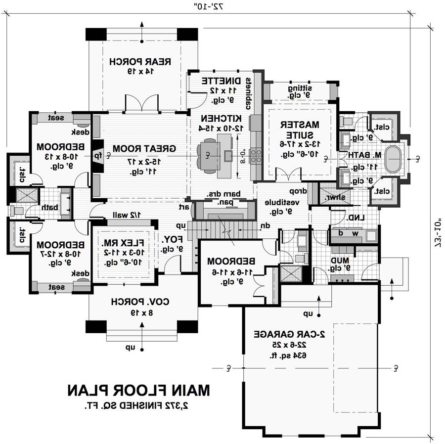 1st Floor Plan image of Smugglers Notch House Plan