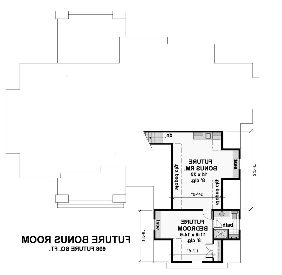 Bonus Floor Plan image of Smugglers Notch House Plan